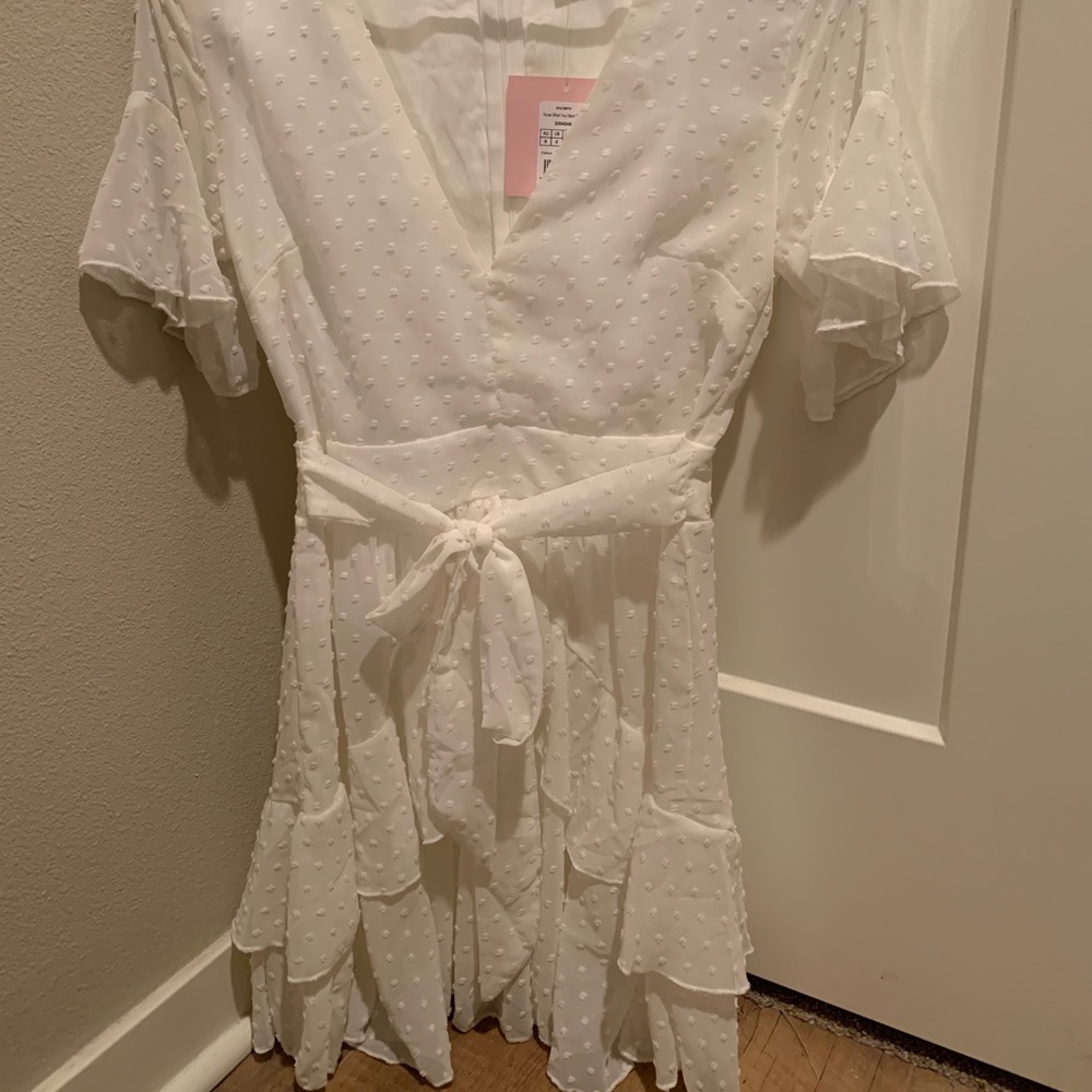 Never worn white dress